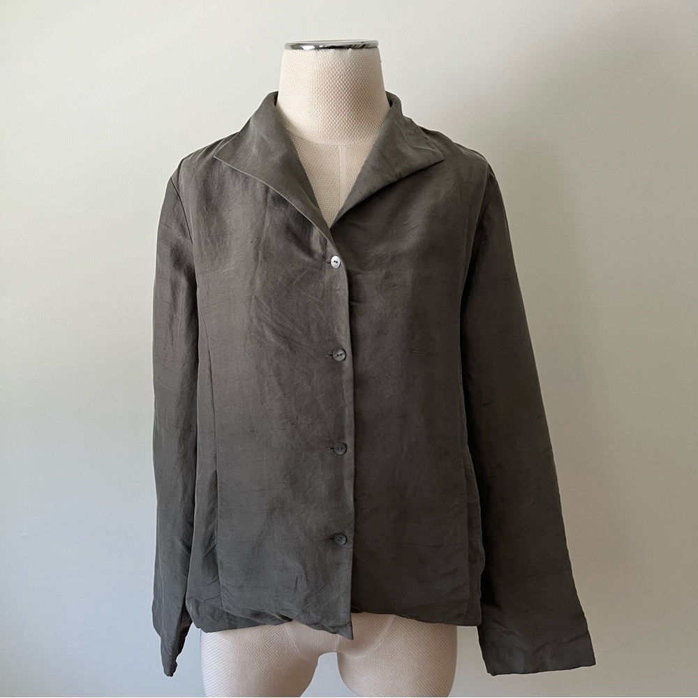 Eileen Fisher Silk Blazer L